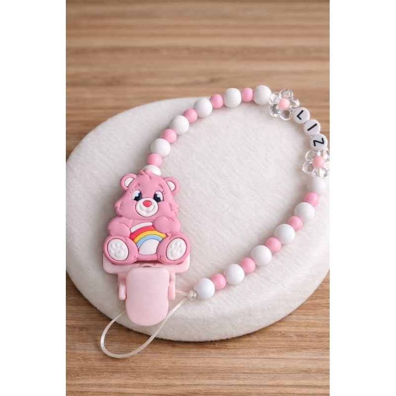 Prendedor de Chupeta personalizado para Bebê Menina | Porta Chupeta Seguro e Fofo