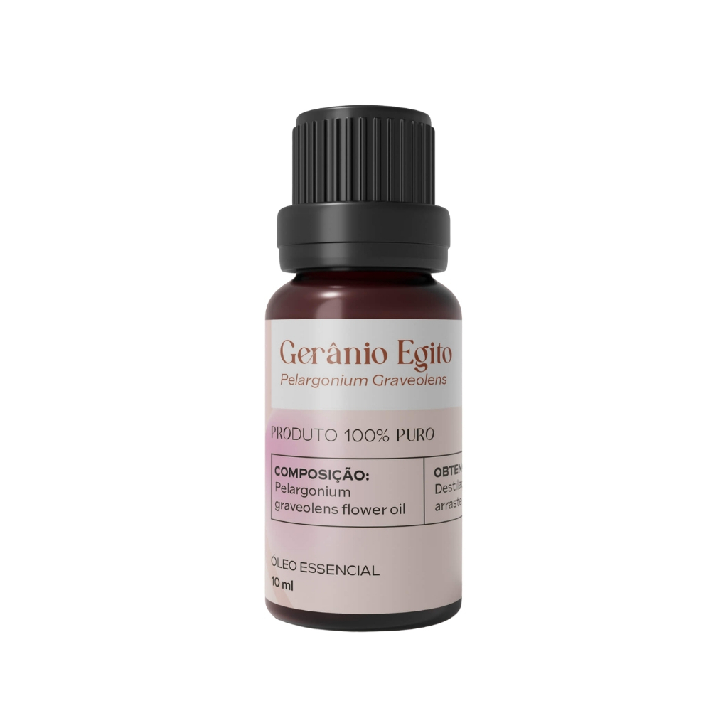 Óleo Essencial de Gerânio Egito 5ml 100% Puro Equilíbrio Hormonal Feminino