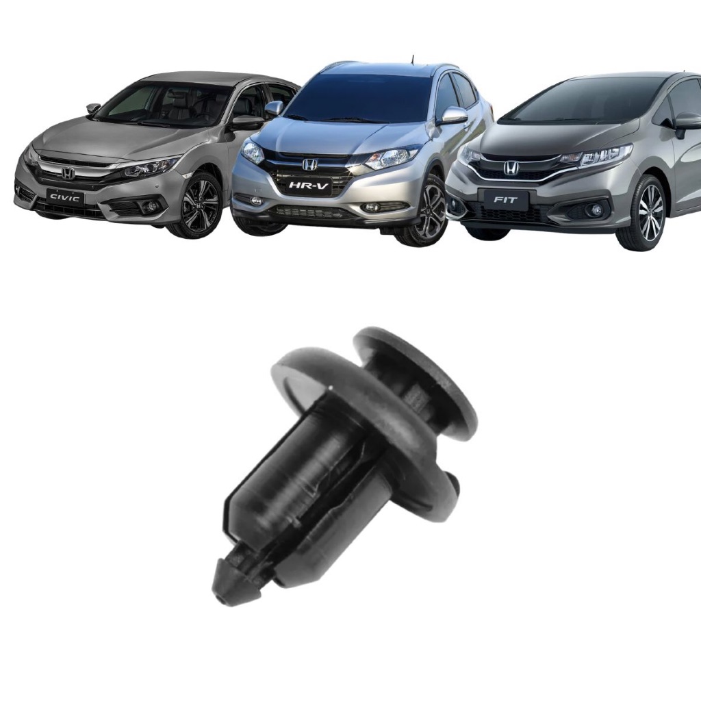 Presilha Parachoque Honda Civic G6 G7 G8 City Fit CRV Encaixe Firme 11mm