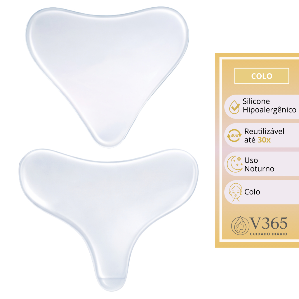 Adesivo Placa de Silicone Anti rugas para Colo e Peito Modelos Tê e Triângulo Reutilizável com Colágeno e Ação Protetora em Oferta na Shopee