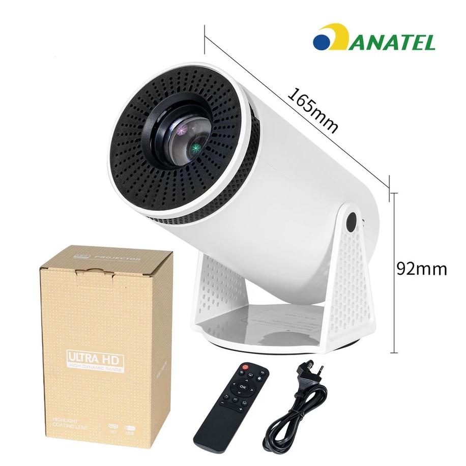 Projetor 4K HD 150 Polegadas Celular, Tv B0x, Xbox, PS, Pc, Wifi e Bluetooth HY300 Magcubic 110/220