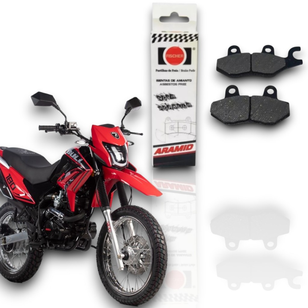 Pastilha De Freio Fischer Traseiro Bull Bmt 180