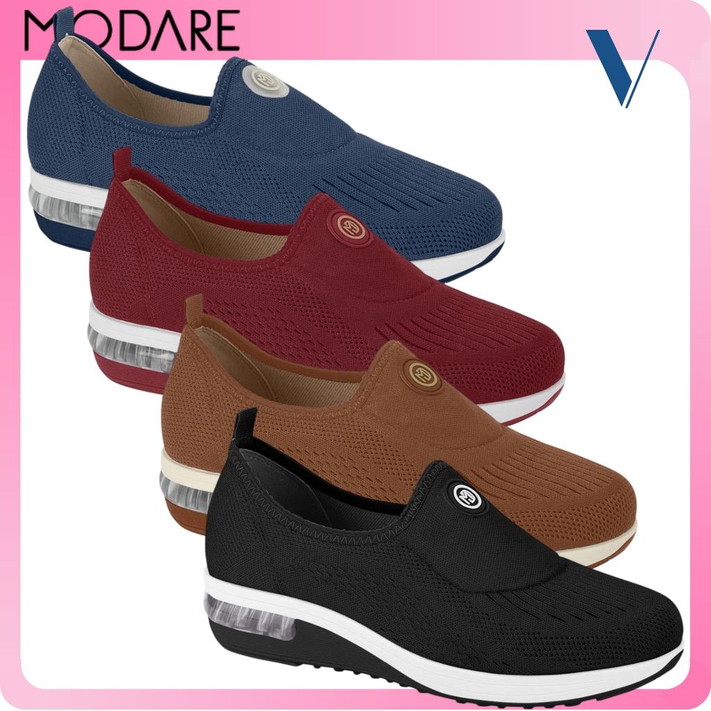 Tênis Slip On Modare Ultra Conforto Ortopédico Leve Falcite Plantar Esporão Casual Envio Imediato