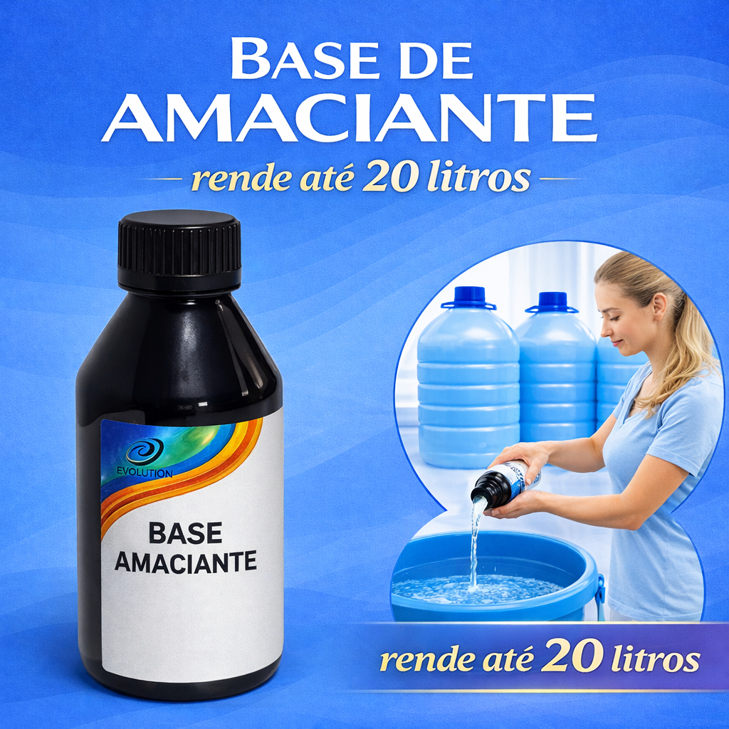 Base Amaciante Concentrada 100ml faz 20 litros  Varias Fragrâncias