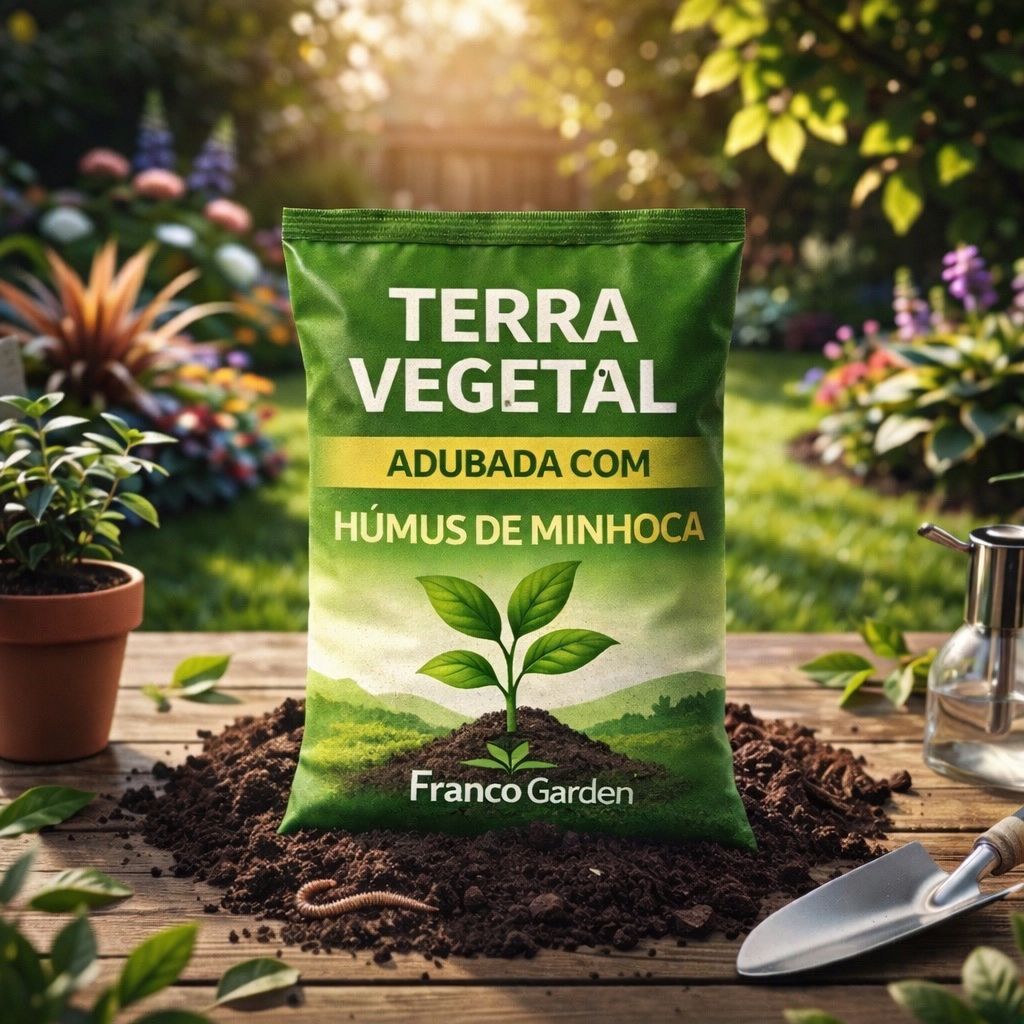 Terra Vegetal Orgânica Adubada com Húmus de Minhoca até 10KG - Planta Jardim Adubo Solo Plantio em Oferta na Shopee
