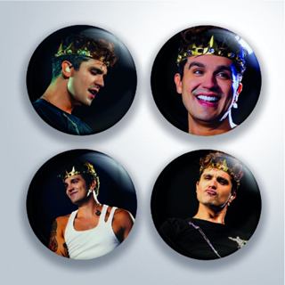 Bottom Luan Santana Icons Coroa em Oferta na Shopee