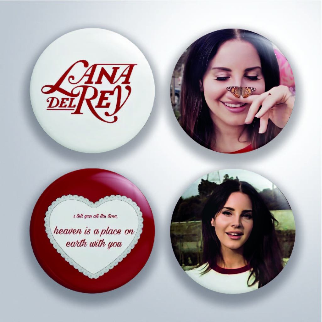 Bottom Lana Del Rey Vermelho e Branco