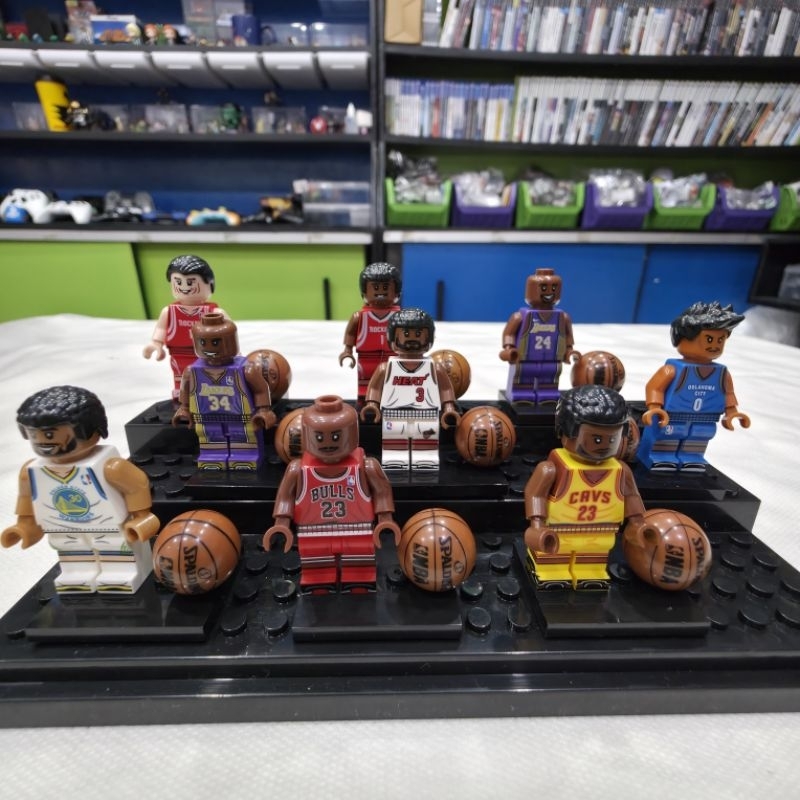 Bloco de Montar NBA Basquete /Basket  (Kobe Bryant, Curry, Lebron James)