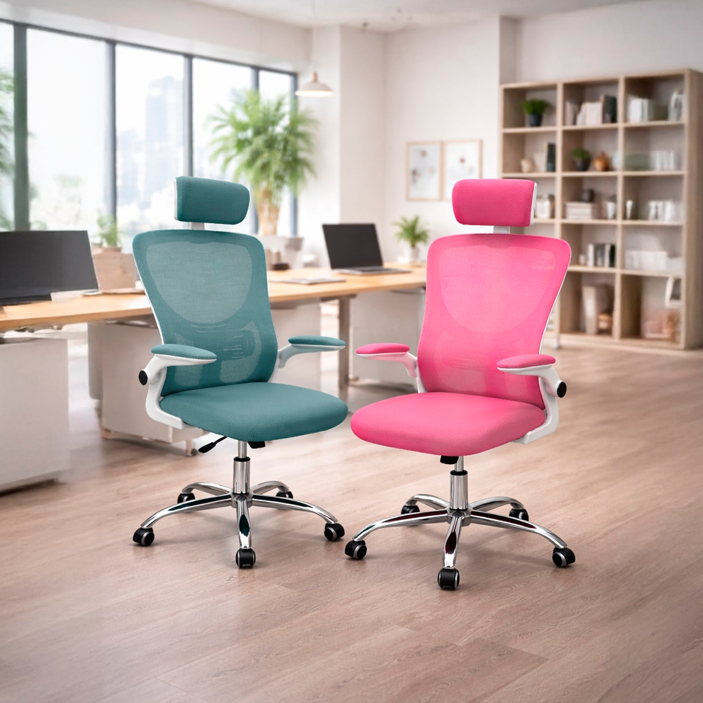 Cadeira Secretária Ergonômica com Encosto Mesh Respirável para Escritório