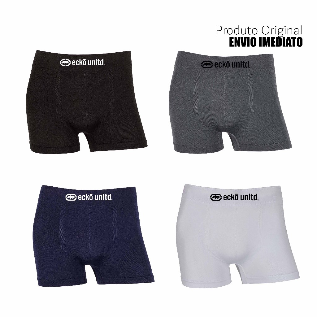 Kit 2 ou 4 cuecas boxer marca Ecko Microfibra Originais