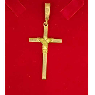 Pingente Crucifixo Cruz Moeda Antiga Acabamento Premium Cor Identica Ouro