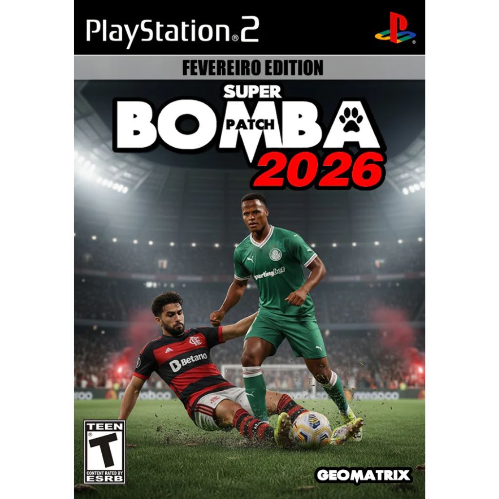 Jogo PS2 Futebol Patch Super Bomba 2026 Imperdível