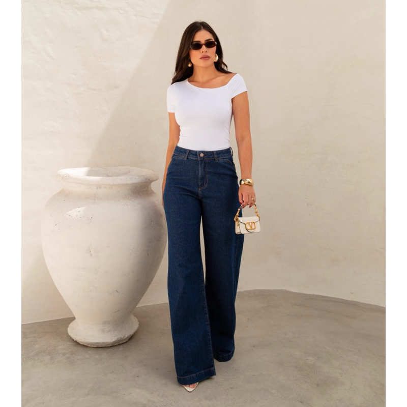 Calça Jeans wide Leg Laori K2B