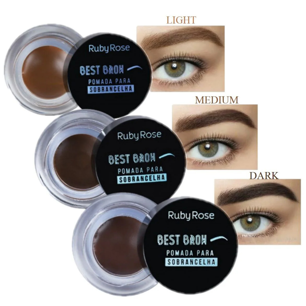 Pomada Best Brow Ruby Rose Para Sobrancelhas com Alta Pigmentação 3,3g