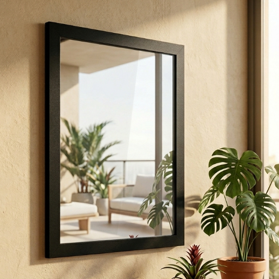Espelho Decorativo Moldura Quadro 35x45 Banheiro Sala Quarto Salão de Beleza