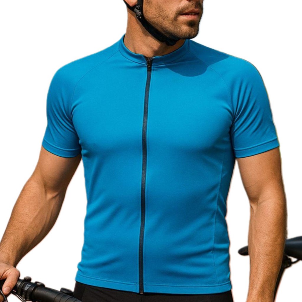 Camisa Ciclismo Masculina D&A Dry Fit UV30+ Com 3 Bolsos e Zíper Inteiro - MTB / Estrada em Oferta na Shopee