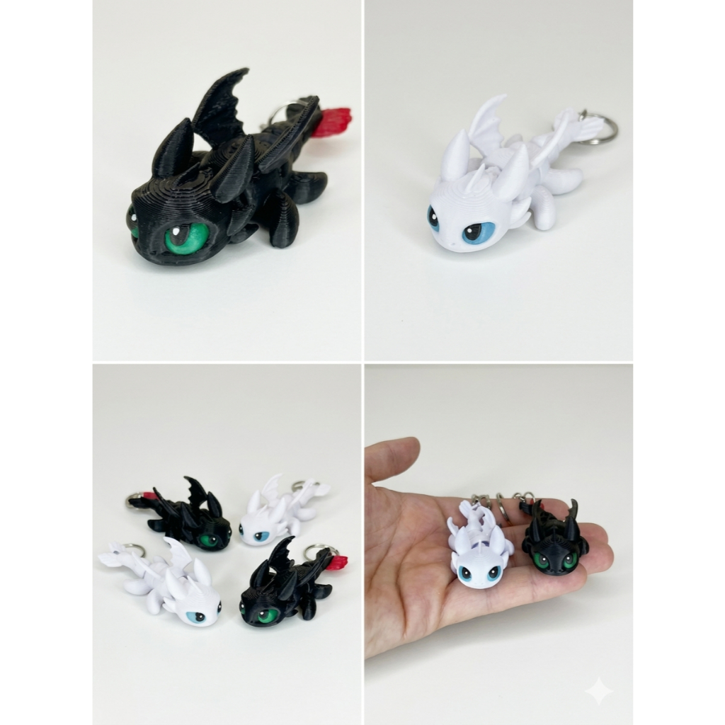 Chaveiro do Banguela - Fúria da Luz e Fúria da Noite - Filme Como Treinar Seu Dragão em Oferta na Shopee