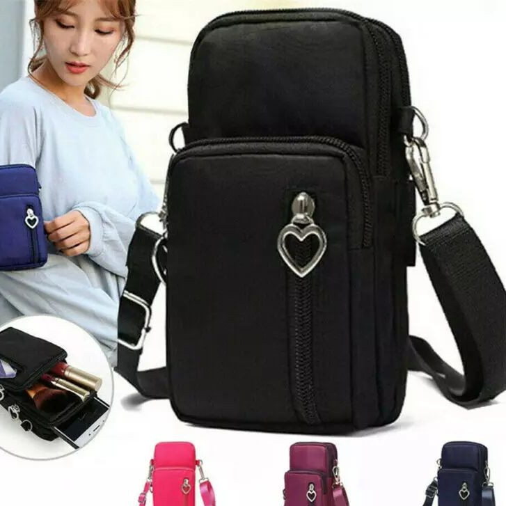 Bolsa de celular bolsa mensageiro feminino nova versão coreana da mini bolsa de moedas com pescoço vertical