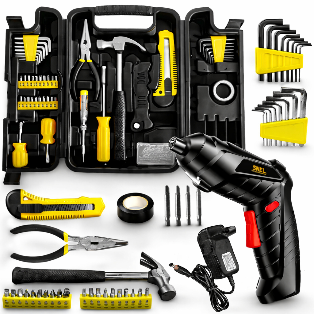 Kit Parafusadeira A Bateria Com Jogo de Ferramentas Maleta 200 Peças em Oferta na Shopee