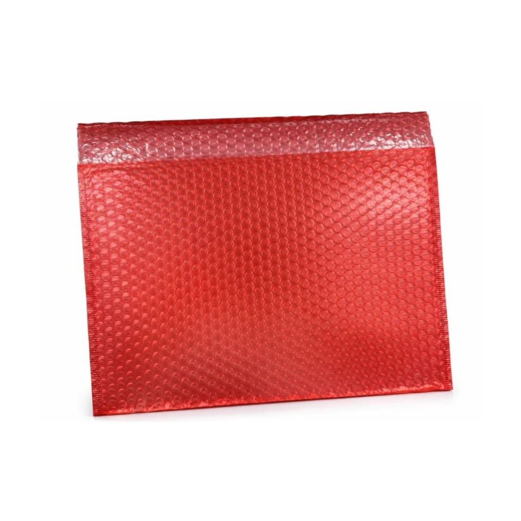 Saco Embalagem Antiestática Eletrônico Placas Bolha Robusta - 10un - Vermelho