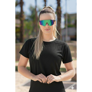 Camiseta Dry Fit Feminina Sem Estampa Blusa Baby Look Academia Envio Imediato em Oferta na Shopee