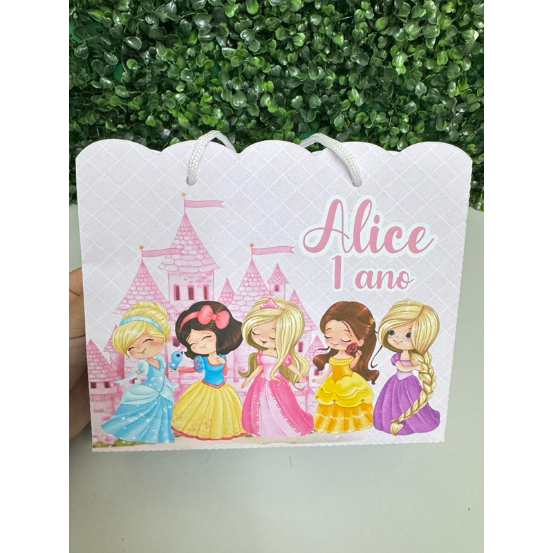 Sacolinha surpresa princesas/ PEGUE E MONTE/ lembrancinhas princesas/ personalizados princesas/ envio rápido