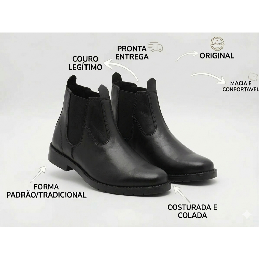 Botina Trabalho Couro Moreira Mateira Conforto Masculina Feminina Bota Butina Country Seguranca Resistente