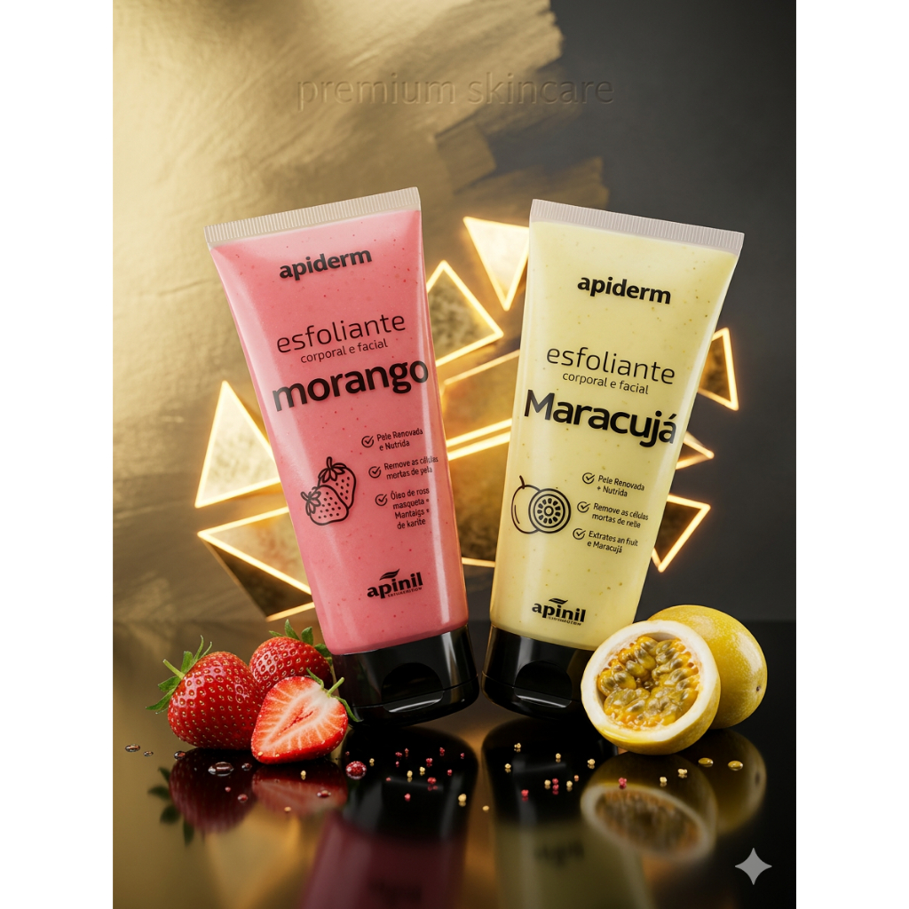 Esfoliante Corpo e Rosto - Corporal e Facial Skin Care APINIL