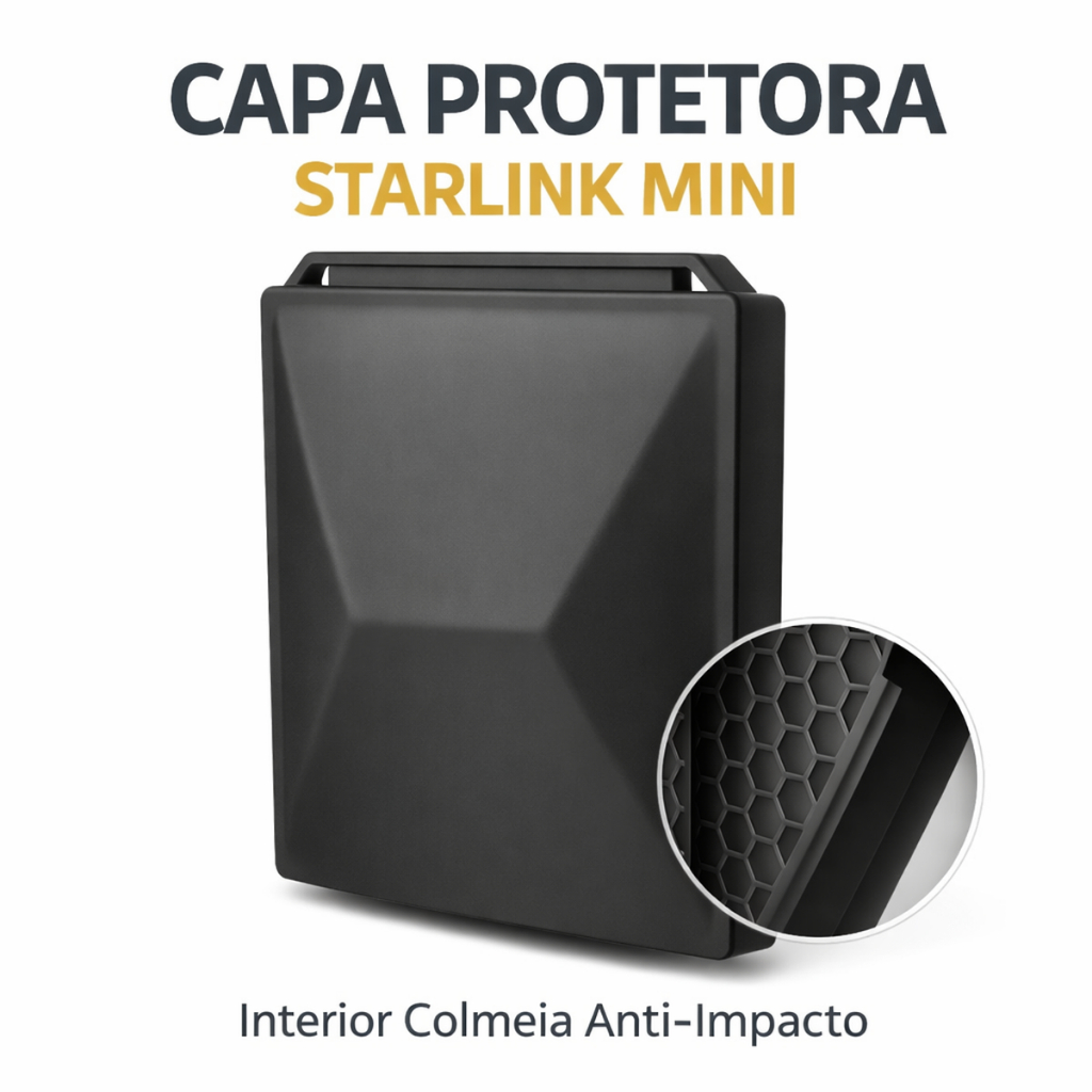 Capa Starlink Mini De Silicone Case Protetora  Antena Anticolisão Viagens Trilhas