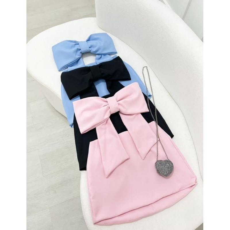 Conjunto Alfaiataria Feminino com Laço no Top Conjuto feminino Moda Paty Conjunto Top e Saia Top Tomara que caia