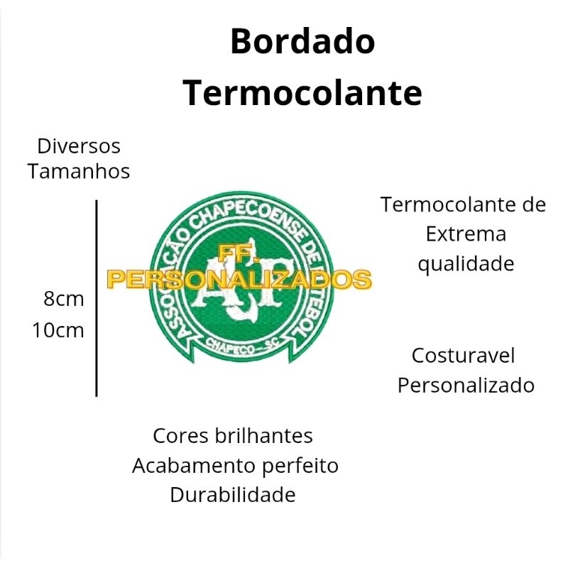 Patch Bordado Chapecoense Campeonato Brasileiro