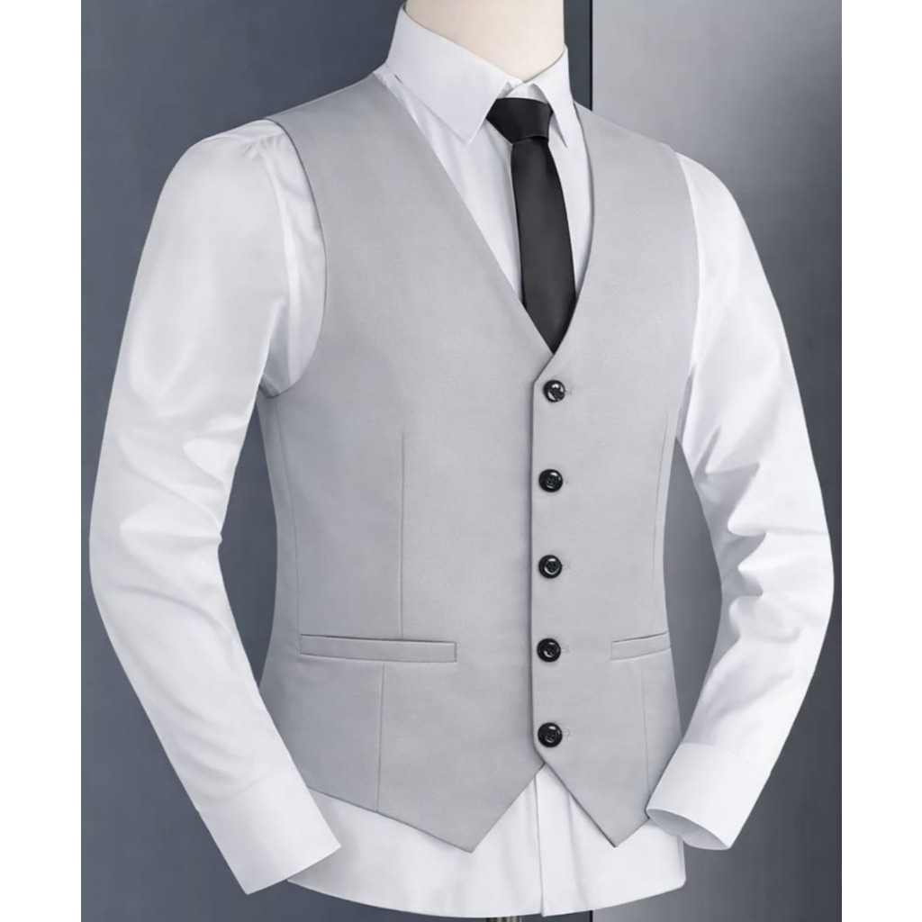 Colete social para Homen, corte justo, modelo discreto e versátil para todas as ocasiões  (Inclu apenas um colete)