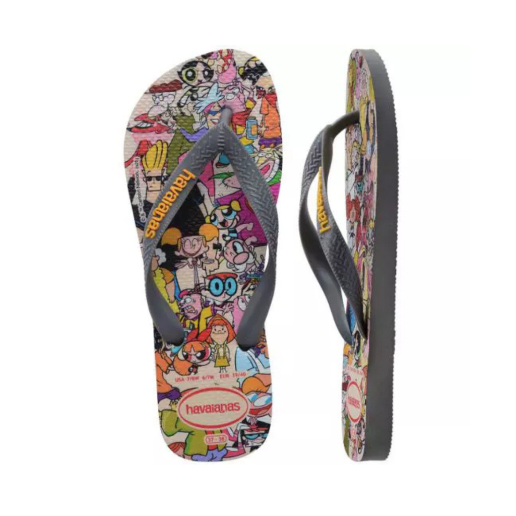 Chinelo Havaianas Top Clássicos Warner Cartoon Network Adulto e Juvenil