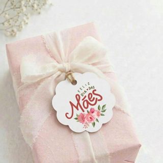 Tag flor colorida Feliz dia das mães- Mimo dia das Mães- Embalagem dia das Mães em Oferta na Shopee