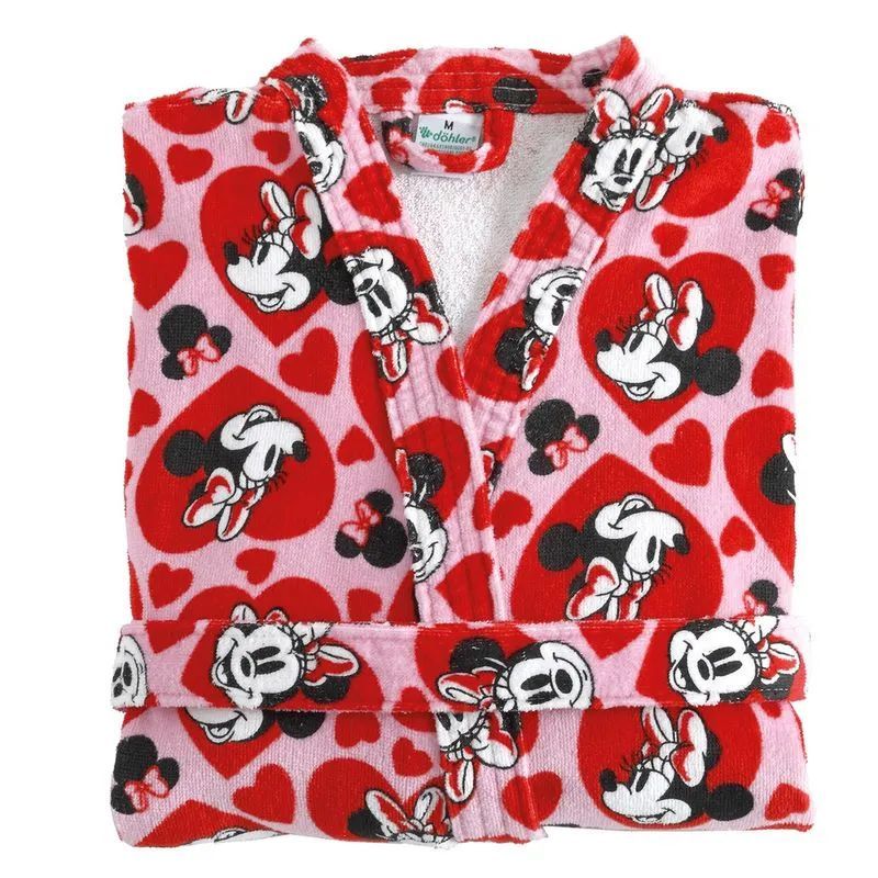 Roupão Adulto Minnie Döhler Velour 100% Algodão Macio e Super Absorvente Premium