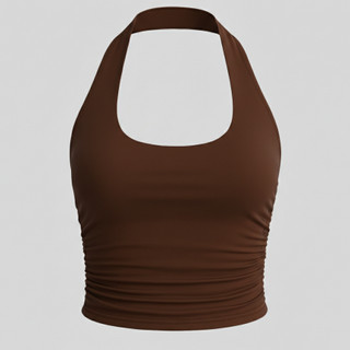 Cropped Feminino Franzido Frente Única Suplex Moda Fitness Treino Academia Ajuste Perfeito