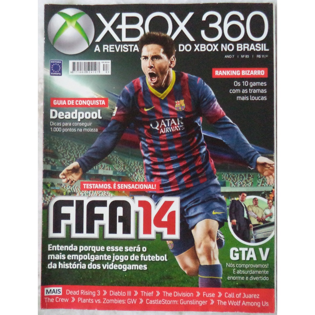 Revista Xbox 360 A Revista do Xbox no Brasil N° 83 Fifa 14