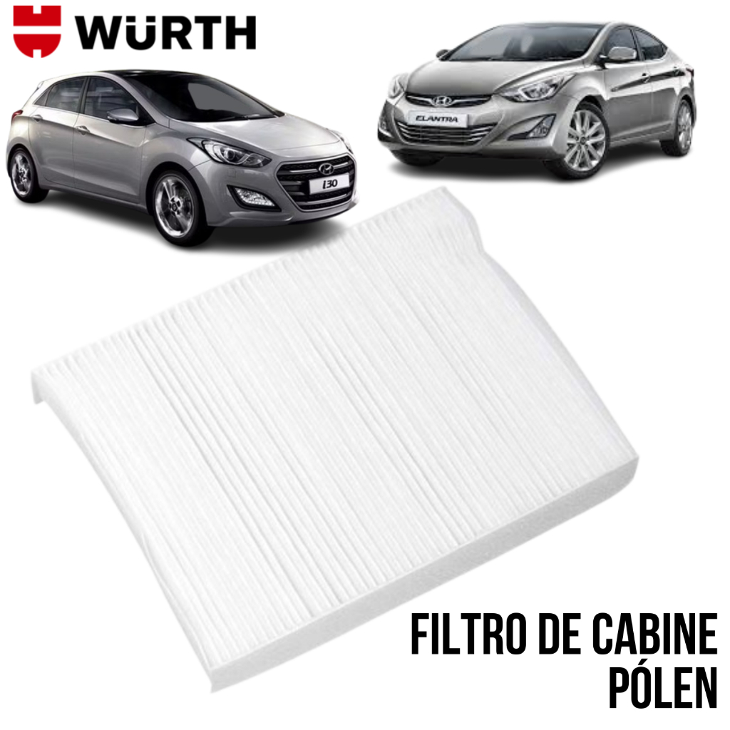 Wurth Filtro Cabine Hyundai, Kia, GM Pólen Ar Condicionado
