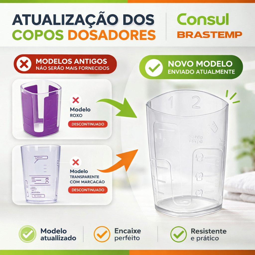 Copo Dosador P/sabão Pó/liquido Lavadora De Roupas Original Cor:INCOLOR em Oferta na Shopee