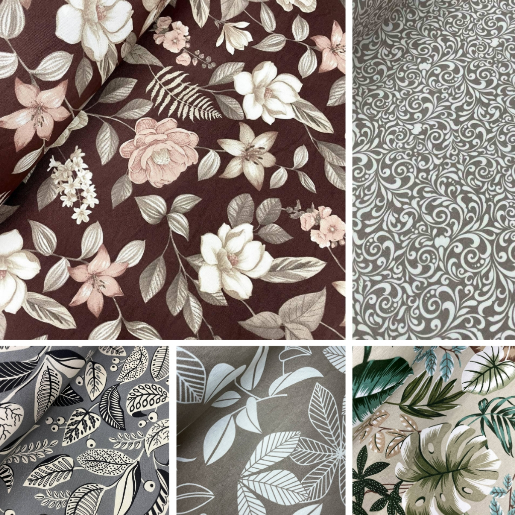 Tecido Belize Waterblock Impermeável Estampado Dohler 0,50m X 1,40m Floral Acquablock