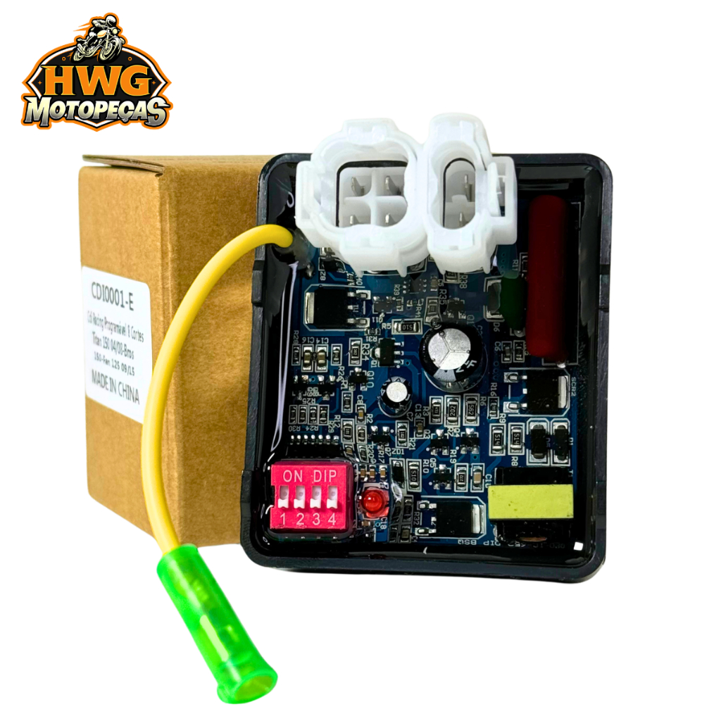 CDI HWG 8 CORTES PARA HONDA CG TITAN/BROS 150 04-08 / FAN 125 Programavél