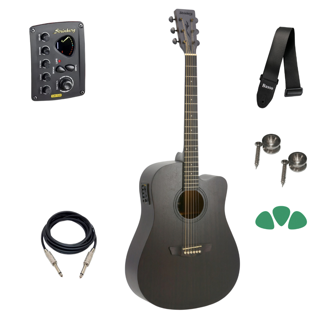 Violao Eletroacustico Strinberg Forest Fs4d  Tobacco