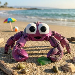 Siri Caranguejo Brinquedo Articulado Interativo Sensorial Fidget Toy TDAH Autismo Ansiedade Relaxante Terapêutico Stress