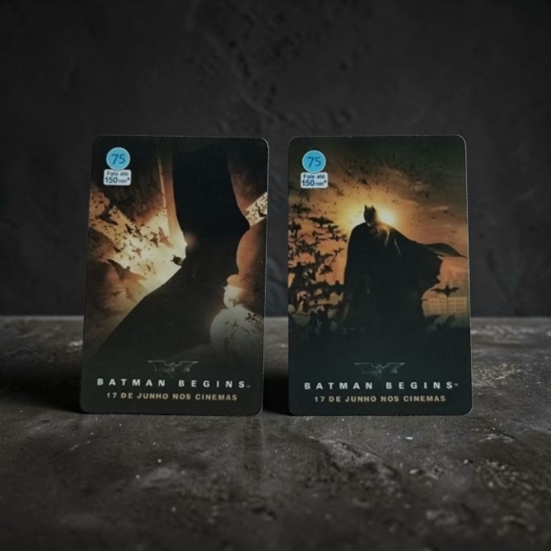 COLEÇÃO DO BATMAN BEGINS EXTRA COMPLETO 2 CARTÕES.