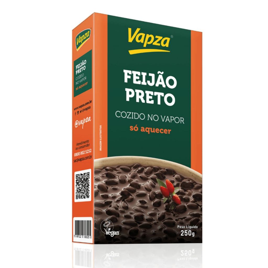 Feijão Preto 250G Vapza em Oferta na Shopee