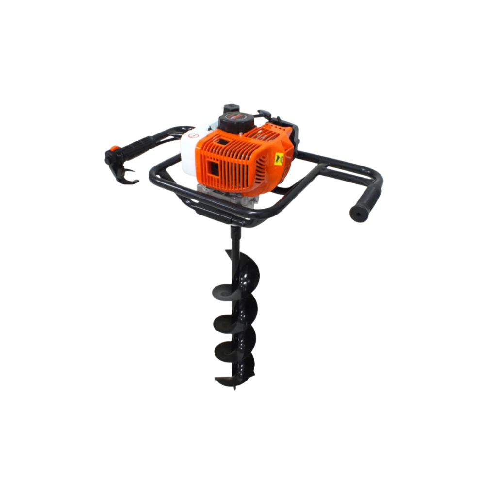 Perfurador de Solo 52cc 2T 2,5HP Vulcan VPS520S Broca 80x15 | Furador de Terra Profissional p/ Cerca Plantio Construção