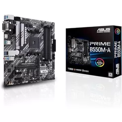 Placa mãe ASUS Prime B550M-A AMD B550 soquete AM4 Micro ATX DDR4-SDRAM