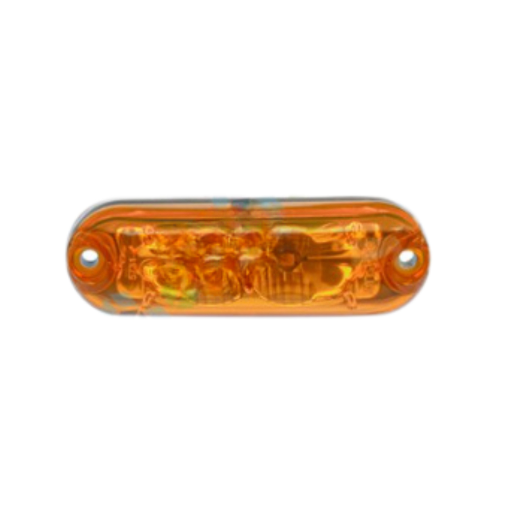 LANTERNA DELIMITADORA ACRILICA AMARELA 12V 24V COM LED ONIBUS MASCARELLO CAMINHAO