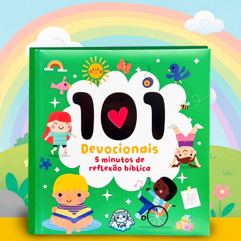 Livro Devocional Infantil 101Valores Cristãos Capa Dura Premium Fé e Valores Para Crianças em Oferta na Shopee