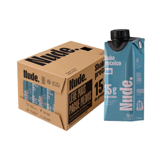 Nude Shake Proteico de Aveia Cacau - Promopack 12 Unidades em Oferta na Shopee